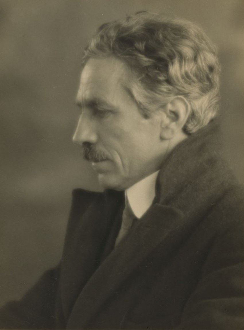 In 1928, Harold Cazneaux posed for his portrait by Monte Luke
