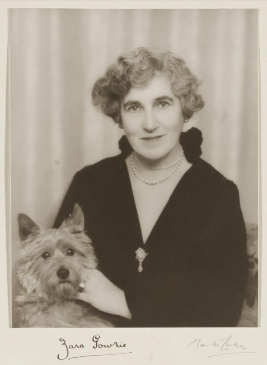 c.1930, Monte Luke took this portrait of Lady Zara Gowrie